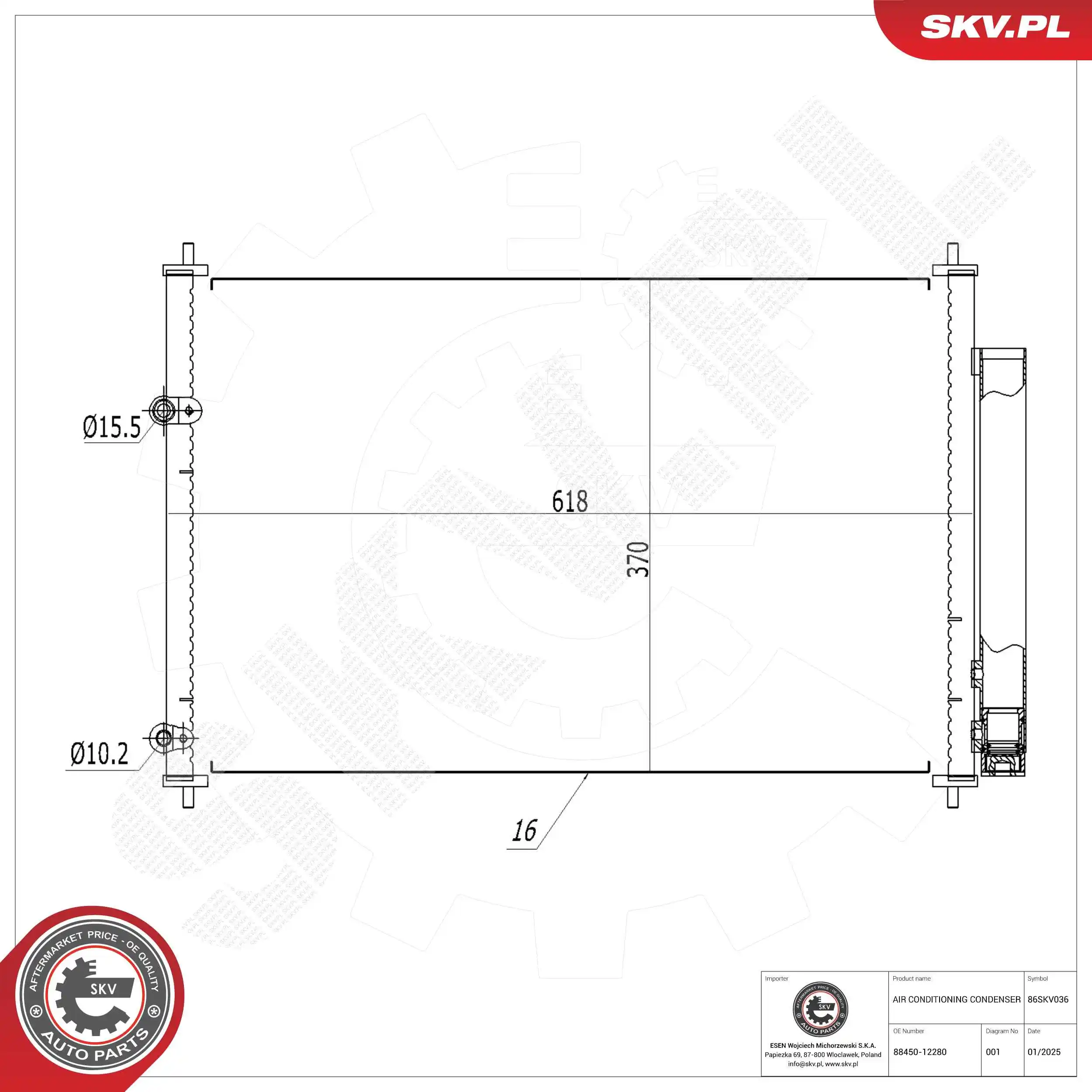 Condenser, air conditioning